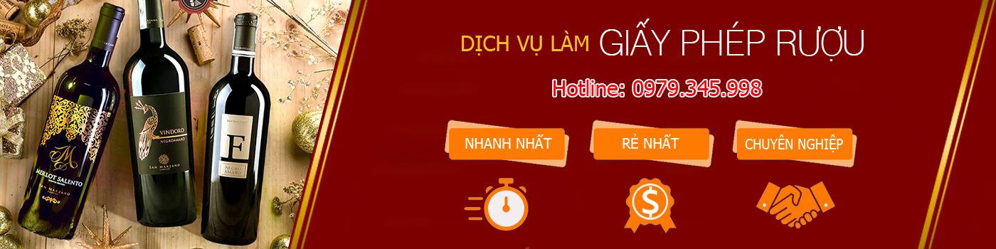 Dịch vụ làm giấy phép rượu